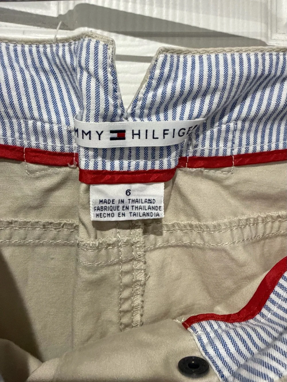 Tommy Hilfiger Cream A-Line Skirt